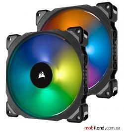 Corsair ML140 RGB LED Premium Magnetic Levitation Twin Pack with Lightining Node Pro (CO-9050078-WW)
