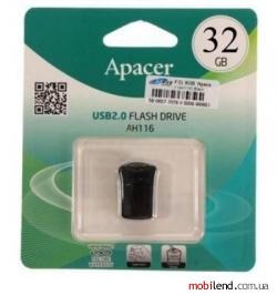 Apacer 32 GB AH116 Black AP32GAH116B-1