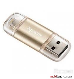 Apacer 64 GB AH190 Lightning Dual USB 3.1 Gold (AP64GAH190C-1)