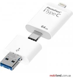 PhotoFast 64 GB i-FlashDrive iTypeC 4-in-1 White (iTypeC64GB)