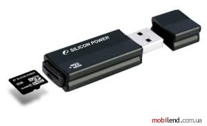 Silicon Power 8 GB Ultima 155 microSDHC Card Rea