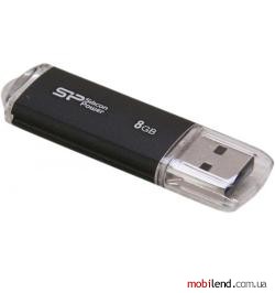 Silicon Power 8 GB Ultima U02 USB 2.0 Black (SP008GBUF2U02V1K)