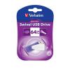 Verbatim 64 GB Store 'n' Go Swivel Violet (49816)