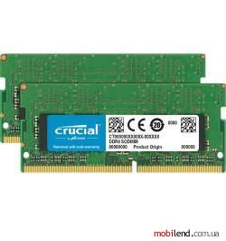 Crucial 16 GB (2x8GB) SO-DIMM DDR4 2666 MHz (CT2K8G4S266M)