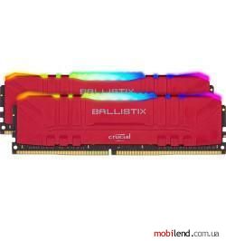 Crucial 64 GB (2x32GB) DDR4 3200 MHz Ballistix RGB Red (BL2K32G32C16U4RL)