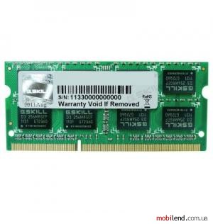 G.Skill 4 GB SO-DIMM DDR3L 1333 MHz (F3-1333C9S-4GSL)