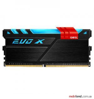Geil 16 GB DDR4 3000 MHz EVO X Stealth Black (GEX416GB3000C15ASC)