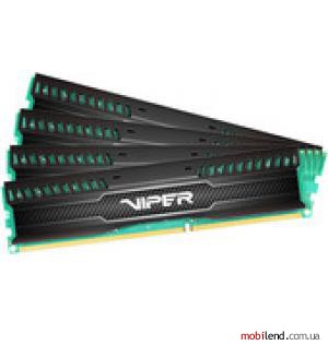 Patriot Viper 3 Low Profile Black 4x8GB DDR3 PC3-12800 (PVL332G160C0QK)