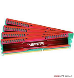 Patriot Viper 3 Low Profile Red 4x8GB DDR3 PC3-14900 (PVL332G186C0QKR)
