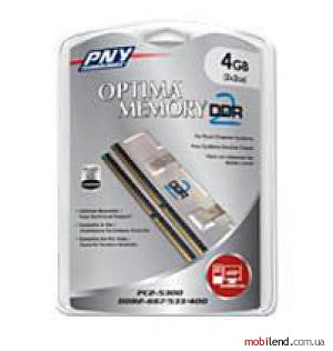 PNY Dimm DDR2 667MHz kit 4GB (2x2GB)