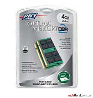 PNY Sodimm DDR2 667MHz kit 4GB (2x2GB)