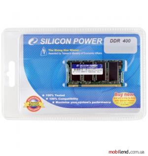Silicon Power 1 GB SO-DIMM DDR 400 MHz (SP001GBSDU400O02)