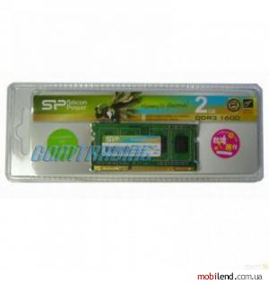 Silicon Power 2 GB SO-DIMM DDR3 1600 MHz (SP002GLSTU160V01)
