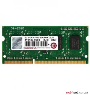 Transcend 2 GB SO-DIMM DDR3 1600 MHz (TS256MSK64V6N)