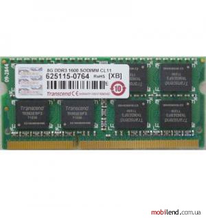 Transcend 8 GB SO-DIMM DDR3 1600 MHz (JM1600KSH-8G)