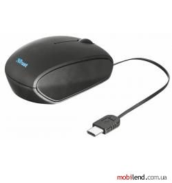 Trust USB-C retractable mini mouse Black (20969)