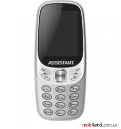 Assistant AS-203 Dual Sim Silver