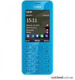 Nokia Asha 206 (Cyan)