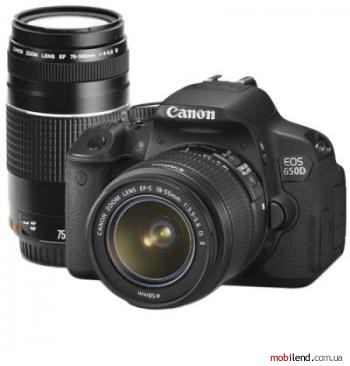 Canon EOS 650D kit (18-55mm 75-300mm)