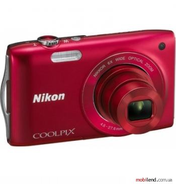 Nikon Coolpix S3200 Red