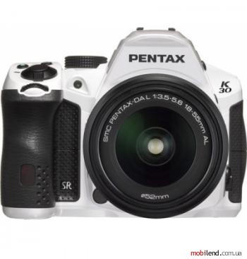 Pentax K-30 kit (DA L 18-55mm) White