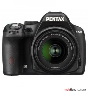 Pentax K-50 Kit (18-55mm DA L WR) Black
