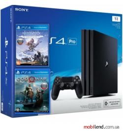 Sony PlayStation 4 Pro (PS4 Pro) 1TB   God of War   Horizon Zero Dawn. Complete Edition (9994602)