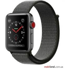 Apple  Watch Series 3 GPS   Cellular 42mm Space Gray Aluminum w. Dark Olive Sport L. (MQK62)