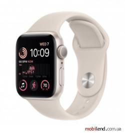 Apple Watch SE 2 GPS 40mm Starlight Aluminum Case w. Starlight S. Band - M/L (MNT63)