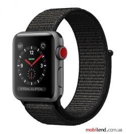Apple Watch Series 3 GPS   Cellular 38mm Gray Aluminum c. w. Gray Sport b. (MTGH2)