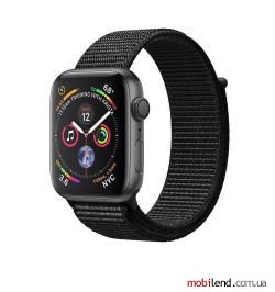 Apple Watch Series 4 GPS 44mm Gray Alum. w. Black Sport l. Gray Alum. (MU6E2)