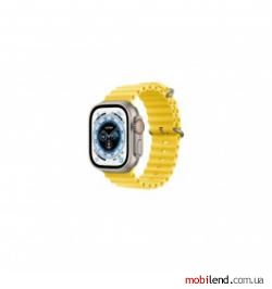 Apple Watch Ultra GPS   Cellular 49mm Titanium Case with Yellow Ocean Band (MNH93/MNHG3/MNHN3)