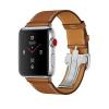 Apple Watch Hermes Series 3 GPS Cellular 42mm Steel w. Fauve Barenia Single Tour (MQLR2)