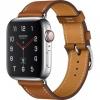Apple Watch Hermes Series 4 GPS   LTE 40mm Steel w. Fauve Grained Barenia Leather (MU6M2)
