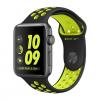 Apple Watch Nike 42mm Space Gray Aluminum Case with Black/Volt Nike Sport Band (MP0A2)