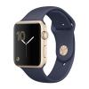 Apple Watch Series 1 42mm Gold Aluminum Case with Midnight Blue Sport Band (MQ122)