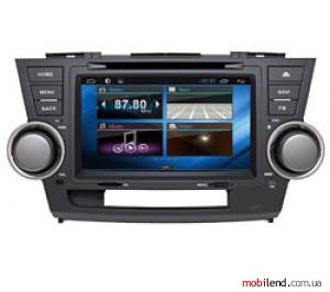 SIDGE Toyota HIGHLANDER Android 4.1