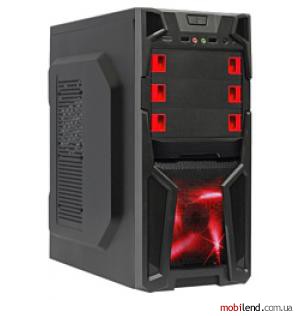 BoxIT 3401BR w/o PSU Black/red