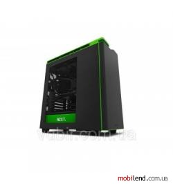 NZXT H440 w/window Matte Black/Green (CA-H442W-M9)