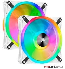 Corsair iCUE QL140 RGB White Dual Pack CO-9050106-WW