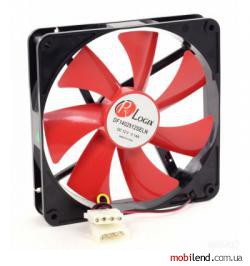 PrologiX 140x140x25 4pin Black/Red