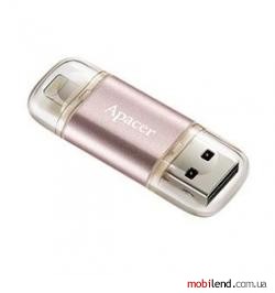 Apacer 16 GB AH190 Lightning Dual USB 3.1 Rose Gold (AP16GAH190H-1)