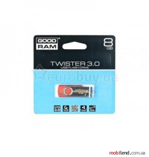 GOODRAM 8 GB Twister USB 3.0 PD8GH3GRTSRR9