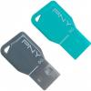 PNY 8 GB Key Attache Twin Pack (FDU8GBKEYCOLX2-EF)