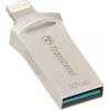 Transcend 64 GB USB 3.1/Lightning JetDrive Go 500 Silver (TS64GJDG500S)