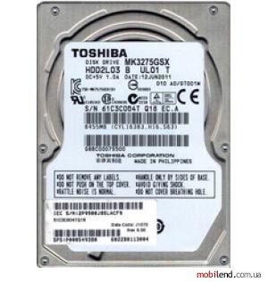 Toshiba 75GSX 320GB (MK3275GSX)