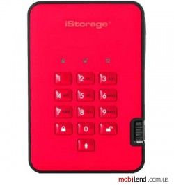 iStorage diskAshur2 USB 3.1 3 TB Red (IS-DA2-256-3000-R)
