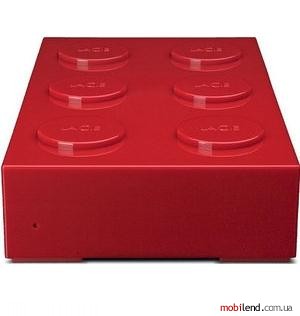 LaCie 301844 Brick Desktop Hard Drive Red