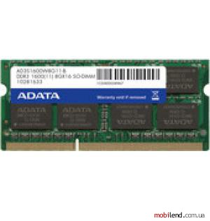 A-Data Premier 8GB DDR3 SO-DIMM PC3-12800 (AD3S1600W8G11-B)