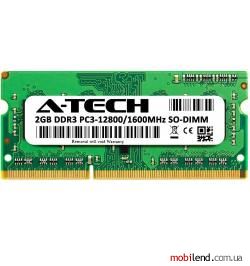 A-Tech 2 GB SO-DIMM DDR3 1600 MHz (AT2G1D3S1600NS8N15V)